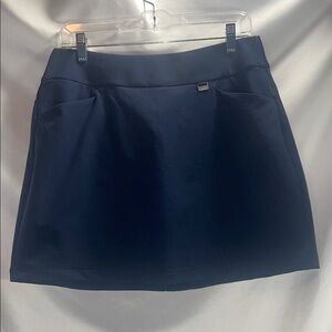 Dark Navy Blue Mini Skirt